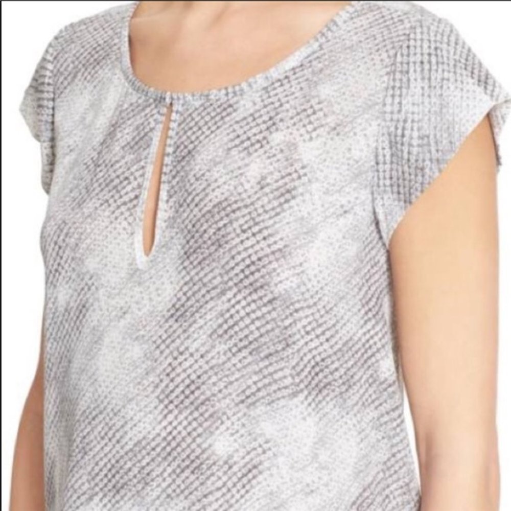 Joie Python Print Silk Blouse Size Small - image 4